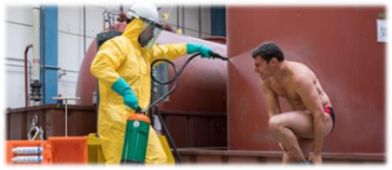 décontamination de l’homme