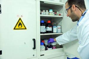 Storage of chemicals in the laboratory