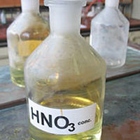 The danger of acid nitric