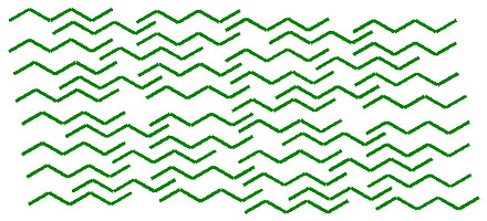 The processus of Hexane dessolvating grease molecule