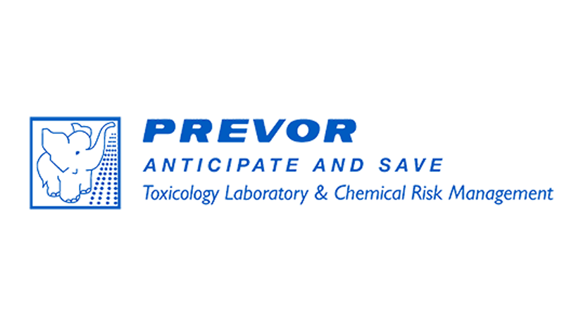 Prevor logo : anticipate and save. Toxicology laboratory & chemical risk management