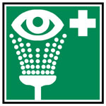 Augen Duschen Schild